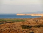 Κάβο Κέφαλος. Διακρίνεται η Χερσόνησος του Κεφάλου με το ακρωτήριο Φανάρι στα αριστερά και το ακρωτήριο Πάχη στα δεξιά